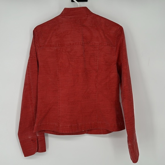 VINTAGE Peck & Peck Ted Paisley Western Studded Jacket Size 6 - Picture 3 of 5